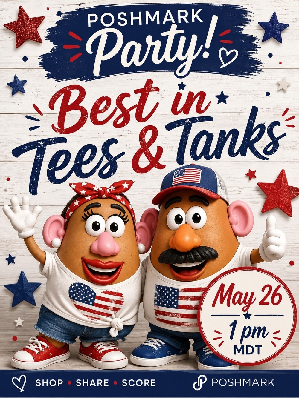 Hosting Best In Tees & Tanks Today @ 1 PM MDT ❤️ & Comment Then Bundle Or Tag